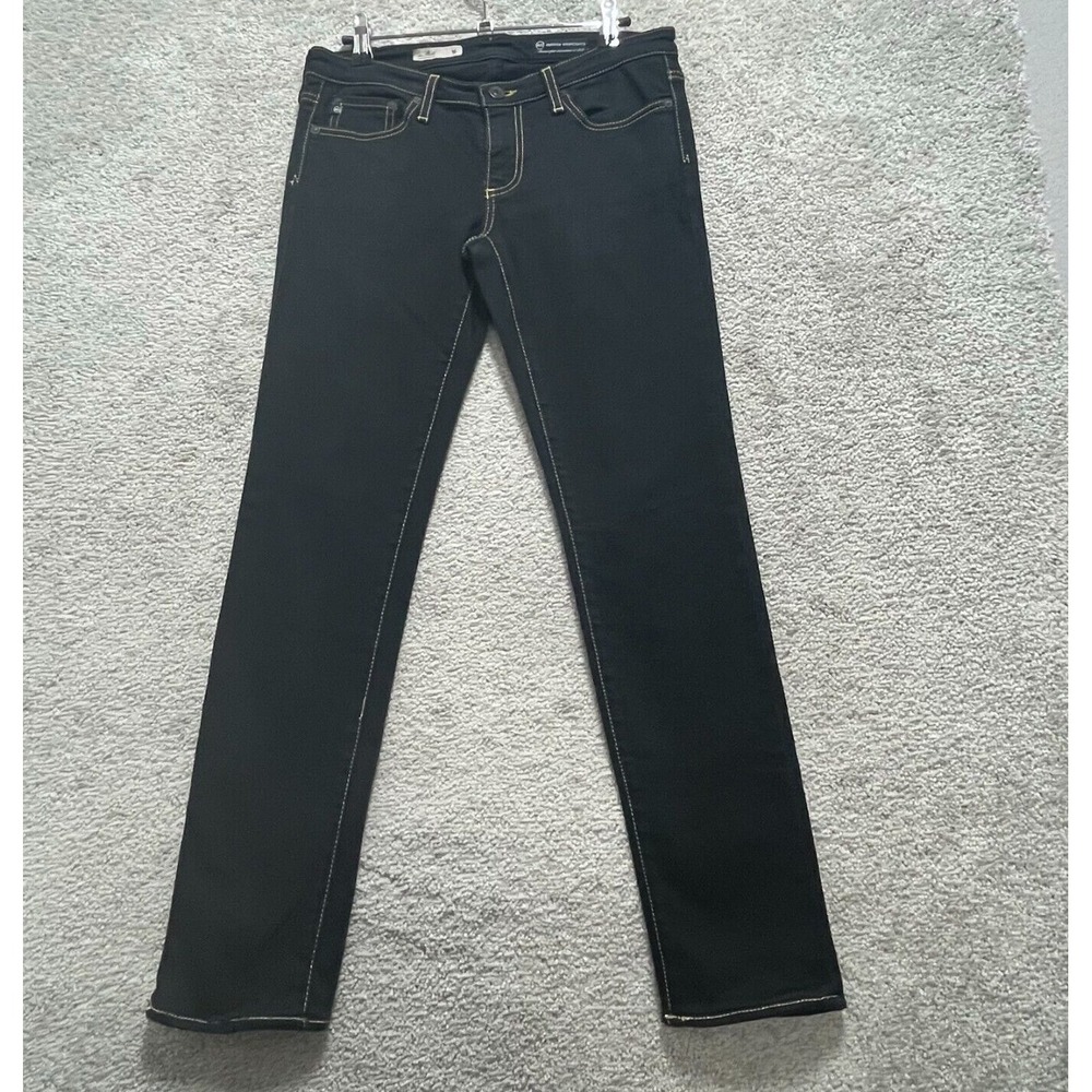 AG Adriano Goldschmied Jeans Women's 27 R Black Cigarette Straight leg‎ Skinny